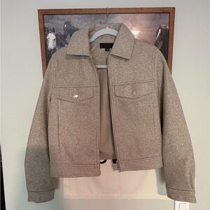 Zara Beige Wool Blend Jacket